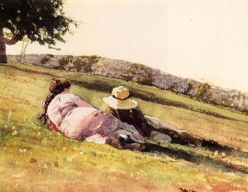  Homer, Pintura - En la colina del pintor realista Winslow Homer
